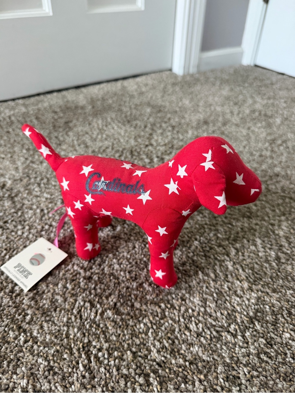 PINK Victoria's Secret St. Louis Cardinals Dog Plush
